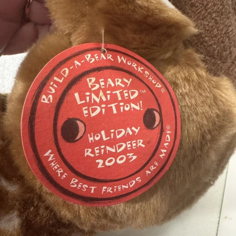 2003 Reindeer Holiday Build a Bear Plush BAB Spotted Limited Edition - Picture 14 of 14
